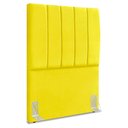 Ver imagem 1 de Cabeceira Solteiro 100 Cm com Frame Dalia Suede Amarelo Artte