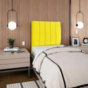 Ver mais imagens de Cabeceira Solteiro 100 Cm com Frame Dalia Suede Amarelo Artte