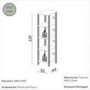 Ver imagem 6 de Estante para Livros 5 Prateleiras Industrial Freijó/preto - Dalla Costa