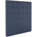 Ver imagem 1 de Cabeceira Solteiro 88 cm Berlin Veludo Azul Soon