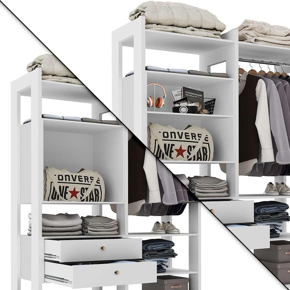 Guarda Roupa Closet Modulado Toronto Branco - 3