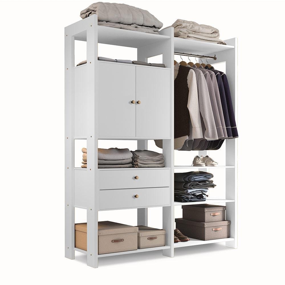 Guarda Roupa Closet Modulado Toronto Branco - 2