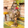 Escultura Mãe e Filho. Artesanal. Feito à mão. Papietagem - 7
