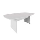 Ver imagem 2 de Mesa de Reunião Orgânica 2m Pés Painel Escritório F5 Office Cor:Cinza