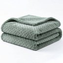 Ver imagem 1 de Manta Queen Flan Soft Texturizada Verde 260g/m² - 1 Peça - 100% Poliéster