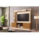 Ver imagem 4 de Painel e Rack para TV Kourtney Cinamomo Off White Efeito Ripado