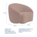 Ver imagem 7 de Kit Divã Recamier Orgânico Marrocos 150cm Lado Direito e 1 Poltronas Amore Linho