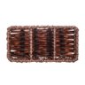Porta Sachê de Plástico Rattan Marrom 15x7,5cm Lyor - 4