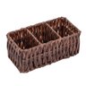 Porta Sachê de Plástico Rattan Marrom 15x7,5cm Lyor - 1