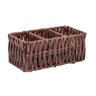 Porta Sachê de Plástico Rattan Marrom 15x7,5cm Lyor - 2