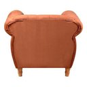 Ver imagem 3 de Sofá Nobreza Poltrona Chesterfield Vintage Retrô Clássico Veludo Terracota