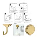 Ver imagem 7 de Gancho de Parede Cabideiro Para Roupas e Toalhas Fixação Adesiva - Wp Connect Gancho Cabideiro Fixaç