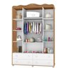 Guarda Roupas Provence Planet Baby 4 portas e 4 gavetas Amêndoa/ Branco - 2