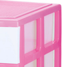 Gaveteiro Organizador Multiuso Médio com 3 Gavetas Rosa - 2