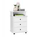 Ver imagem 2 de Mesinha para Cabeceira 3 Gavetas Branco Luxo e J