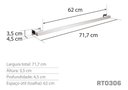 Ver imagem 3 de Toalheiro 70 Cm Inox - Kromus Rt0306