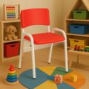 Ver imagem 2 de Kit 10 Cadeiras Infantil Iso, Escola, Base Branco-vermelho