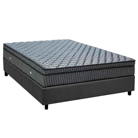 Colchão Casal Molas Masterpocket Ensacadas Super Orthotel Luxo + Base Crc Suede Gray (138x188) -