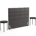 Ver imagem 7 de Cabeceira Cama Box Casal King 195 Cm Roma W01 Linho Cinza Escuro - Lyam