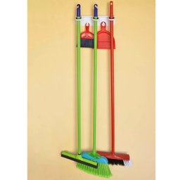 Guarda Vassouras Plus Suporte Parede Multiuso Rodo Pázinha - 4