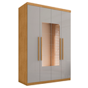 Ver imagem 4 de Guarda Roupa 4 Portas com Espelho Carimã Naturalle Off White