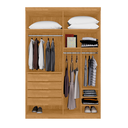 Ver imagem 3 de Guarda Roupa 4 Portas com Espelho Carimã Naturalle Off White