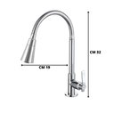 Ver imagem 3 de Torneira Cozinha Pia Gourmet Mesa Flexível Metal Inox