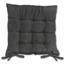 Ver imagem 3 de Kit 02 Almofadas Assento Futon Flat para Cadeira 40x40 Cinza Escuro