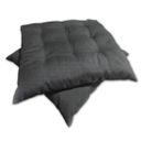 Ver imagem 2 de Kit 02 Almofadas Assento Futon Flat para Cadeira 40x40 Cinza Escuro