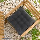 Ver imagem 5 de Kit 02 Almofadas Assento Futon Flat para Cadeira 40x40 Cinza Escuro
