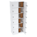 Ver imagem 1 de ARMÁRIO ESCANINHO 12 PORTAS CHAVE LOCKER M430.B ORGANIZADOR MUNDI MOVEIS
