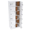 Ver imagem 4 de ARMÁRIO ESCANINHO 12 PORTAS CHAVE LOCKER M430.B ORGANIZADOR MUNDI MOVEIS