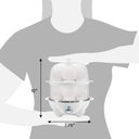 Ver imagem 7 de Elite Gourmet Egg Cooker Rápido 14 Ovos com Bandejas Removíveis (branco)