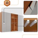 Ver imagem 7 de Guarda Roupa Casal Coliseu Gold MDF 6 Portas e 6 Gavetas Moderna Mobília