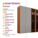 Ver mais imagens de Guarda Roupa Casal Coliseu Gold MDF 6 Portas e 6 Gavetas Moderna Mobília