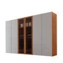 Ver imagem 3 de Guarda Roupa Casal Coliseu Gold MDF 6 Portas e 6 Gavetas Moderna Mobília