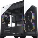 Ver imagem 1 de Gabinete Gamer Fortrek Clarity Preto Lateral Vidro