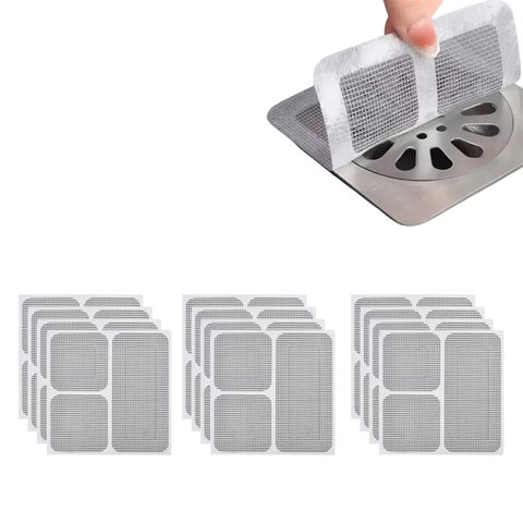 Tela Adesiva Protetor Ralo Kit 3 Uni 10x10 Banheiro Lavabo Box Anti Inseto Barata Escorpiao Mosca Ca