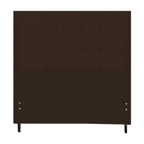 Cabeceira Casal King Jbe Moveis Barcelona 195cm Marrom Para Cama Box 193cm Decoração Quarto