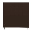 Ver imagem 1 de Cabeceira Casal King Jbe Moveis Barcelona 195cm Marrom Para Cama Box 193cm Decoração Quarto