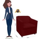 Ver imagem 5 de Poltrona Decorativa Tilla Suede com Pés Cromados