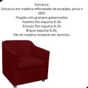 Ver imagem 4 de Poltrona Decorativa Tilla Suede com Pés Cromados