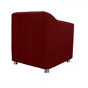 Ver imagem 2 de Poltrona Decorativa Tilla Suede com Pés Cromados
