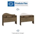 Ver imagem 5 de Cabeceira Box Casal com Mesa Lateral Irlanda Marrom