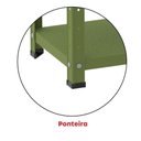 Ver imagem 4 de Estante de Estrutura Metálica com 5 Prateleiras 175cm(a)92acm(l)40cm(p) com Reforço Verde Miró