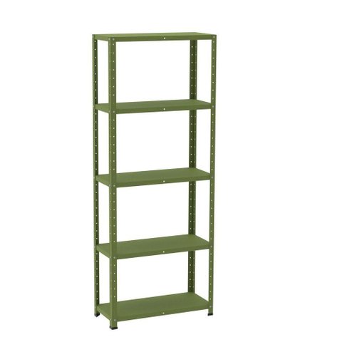 Estante de Estrutura Metálica com 5 Prateleiras 175cm(a)92acm(l)40cm(p) com Reforço Verde Miró