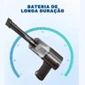 Mini Aspirador de Pó Automotivo sem Fio Aspirador Portátil - 5