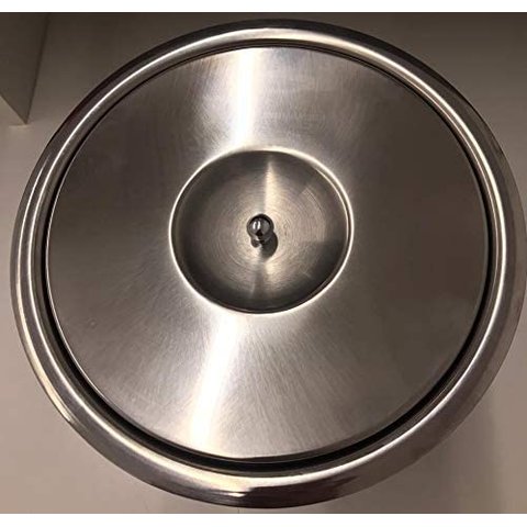 Lixeira Luxo Pia Cozinha Embutir No Granito Em Inox 5 litros 20X24 CM