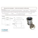 Ver imagem 6 de Lixeira Luxo Pia Cozinha Embutir No Granito Em Inox 5 litros 20X24 CM