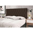 Ver imagem 2 de Cabeceira Casal Jbe Madri 144cm Bege Cama Box 138cm Marrom